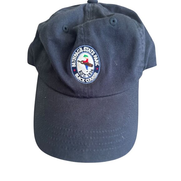 BETHPAGE State Park Black PGA Golf Course Navy Blue Baseball Hat Cap - Picture 3 of 6